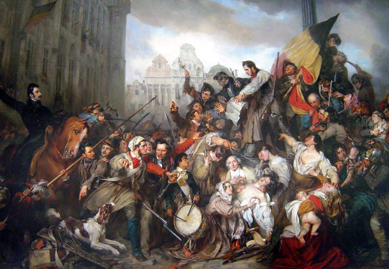 unknow artist Wappers belgian revolution oil painting image